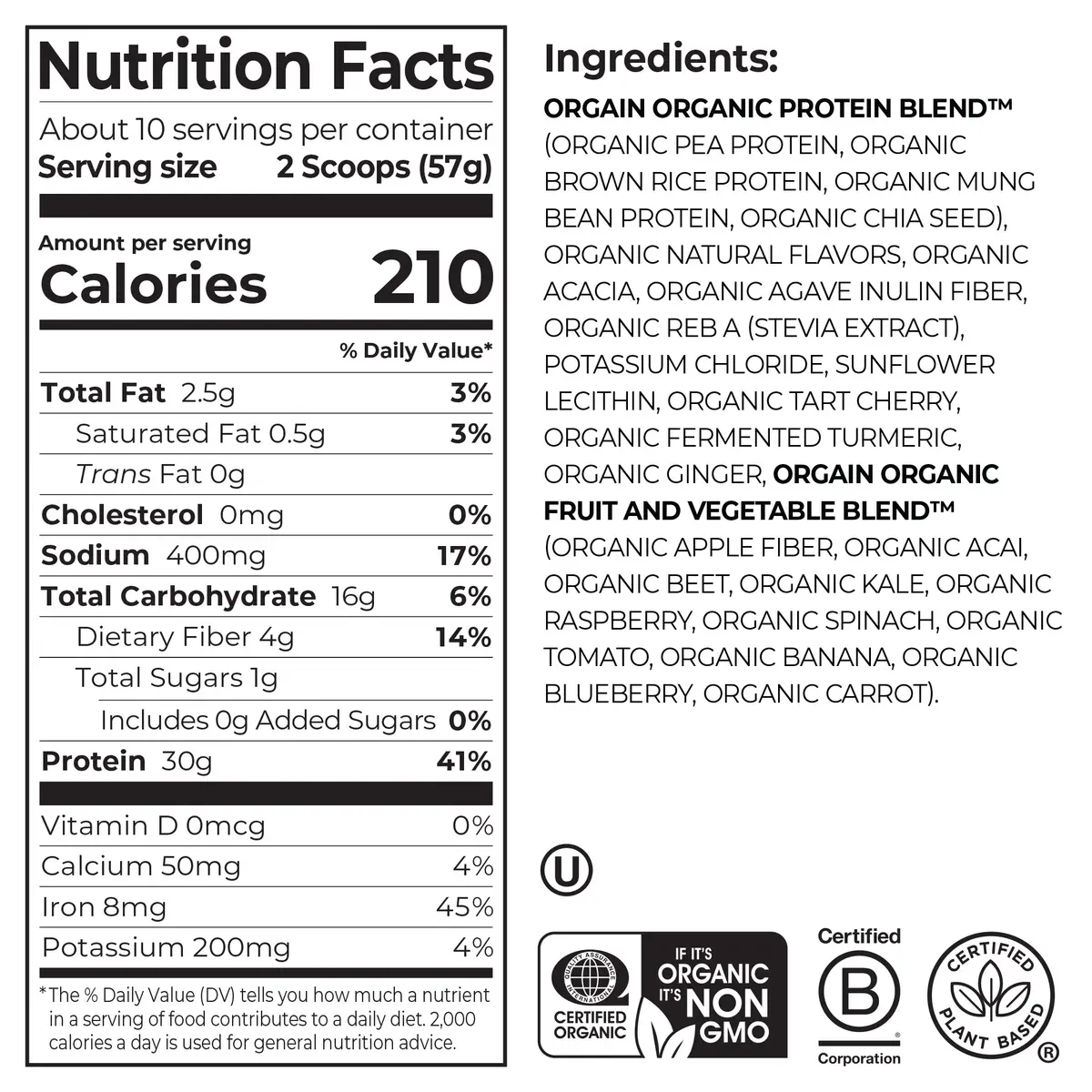 30g Plant Protein Powder - Vanilla - Image 8