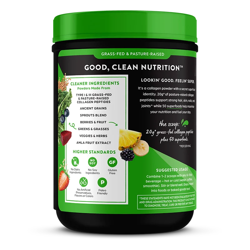 Grass-Fed Pasture Raised Collagen Peptides + Superfoods Powder - Image 4