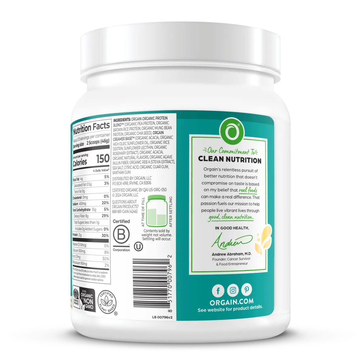 Organic Protein™ Plant Based Protein Powder - Fruity Cereal - Image 4