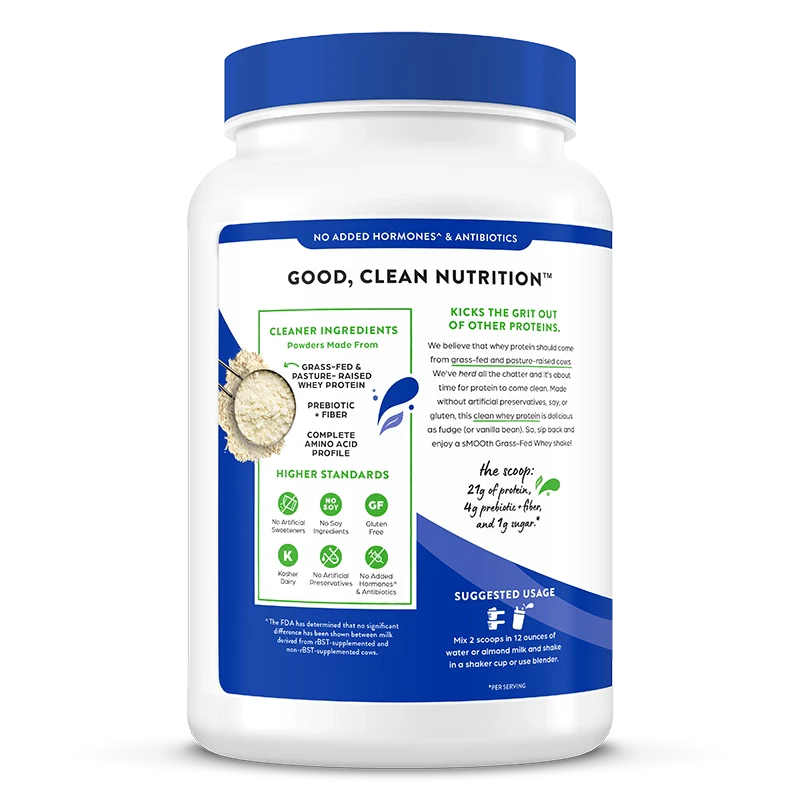 Grass Fed Whey Protein Powder - Creamy Chocolate Fudge - Image 3
