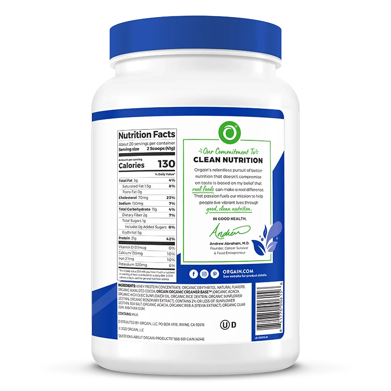 Grass Fed Whey Protein Powder - Creamy Chocolate Fudge - Image 4