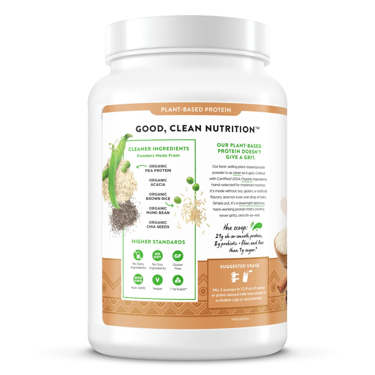 Organic Protein™ Plant Based Protein Powder - Horchata - Image 3