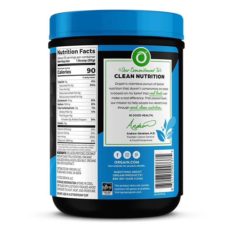 Keto Collagen Protein Powder - Chocolate - Image 4