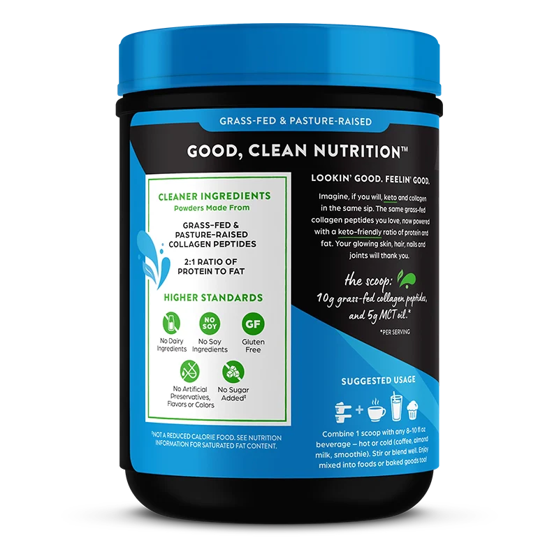 Keto Collagen Protein Powder - Vanilla - Image 3