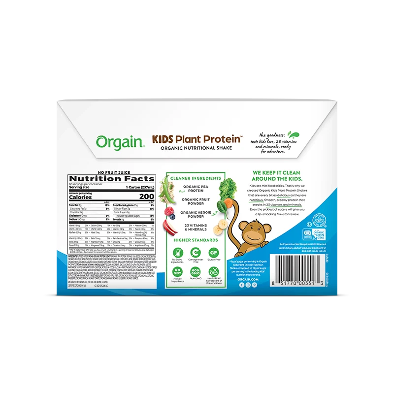 Kids Organic Plant Protein Nutritional Shake - Chocolate - Image 4