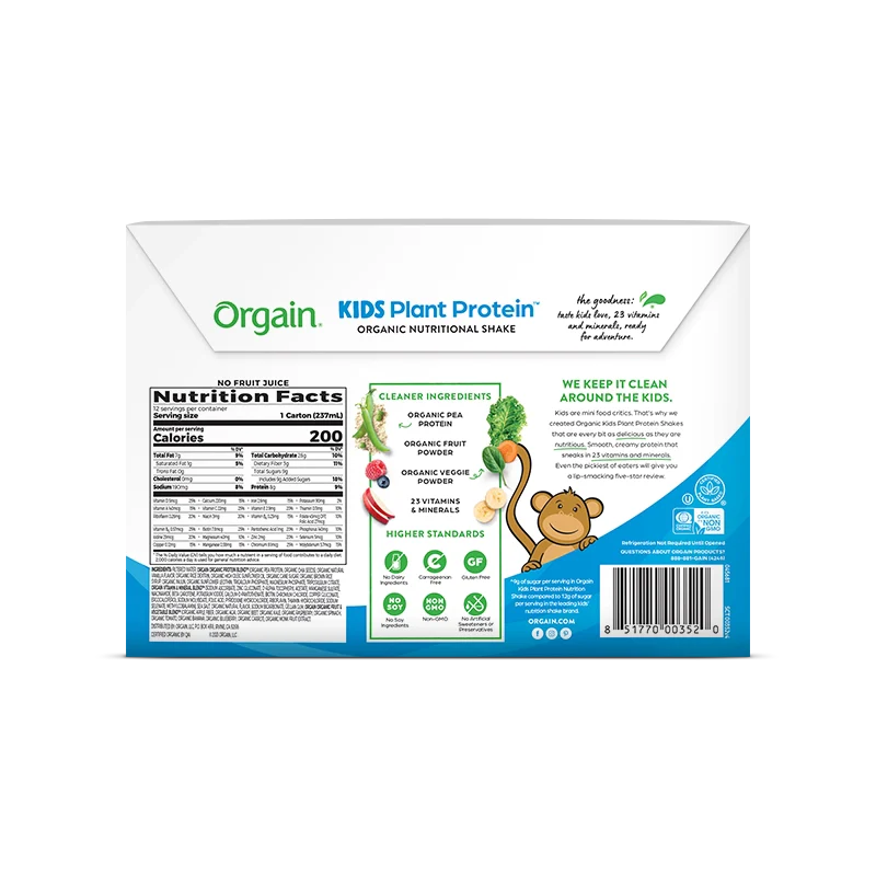 Kids Organic Plant Protein Nutritional Shake - Vanilla - Image 4