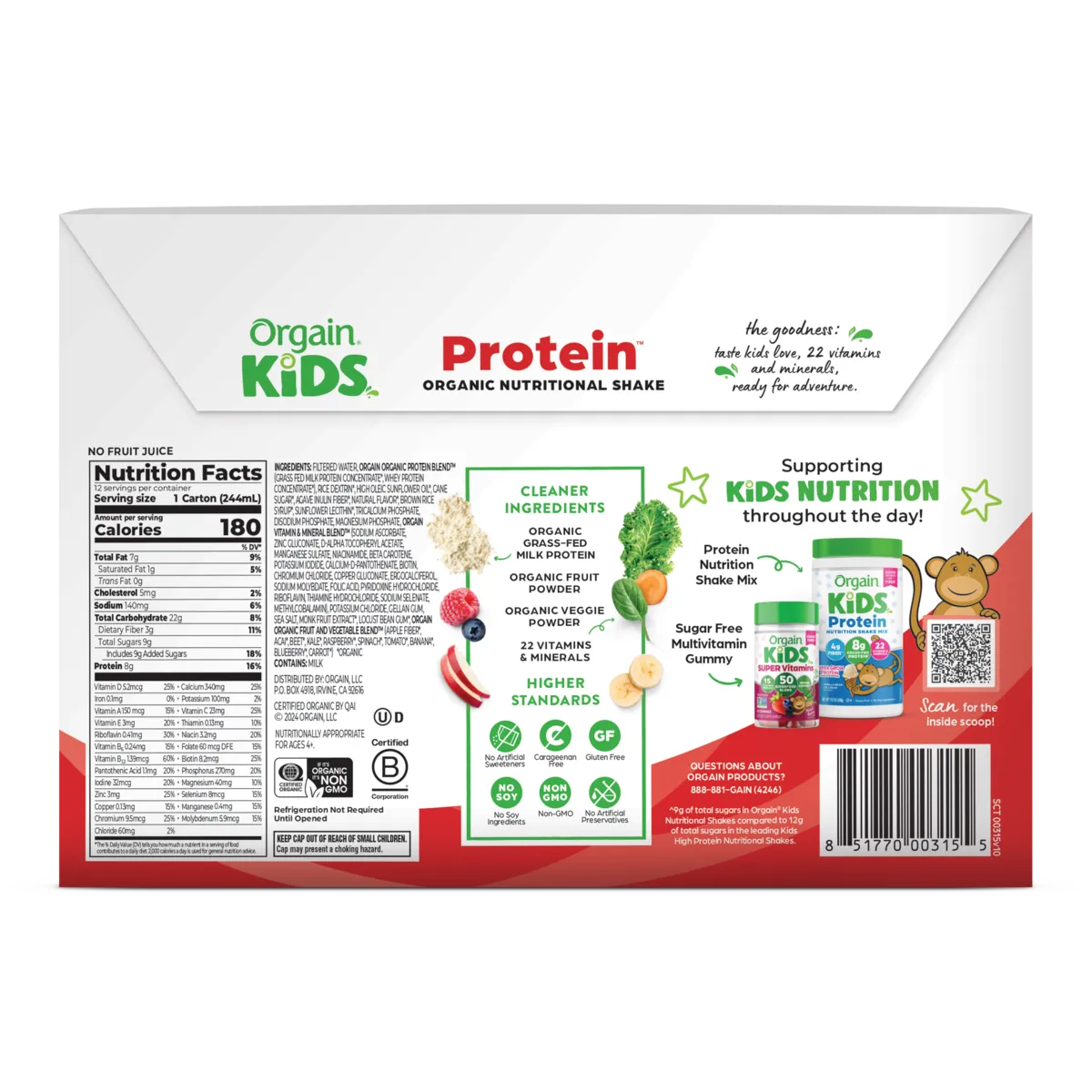 Kids Protein Organic Nutrition Shake - Strawberry - Image 4