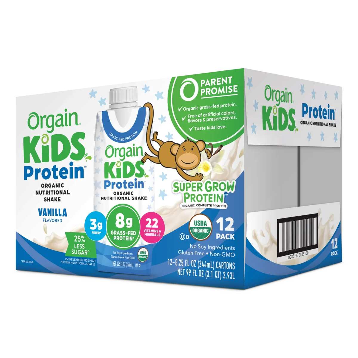 Kids Protein Organic Nutrition Shake - Vanilla - Image 6