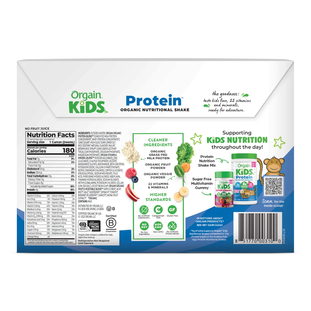 Kids Protein Organic Nutrition Shake - Vanilla - Image 7