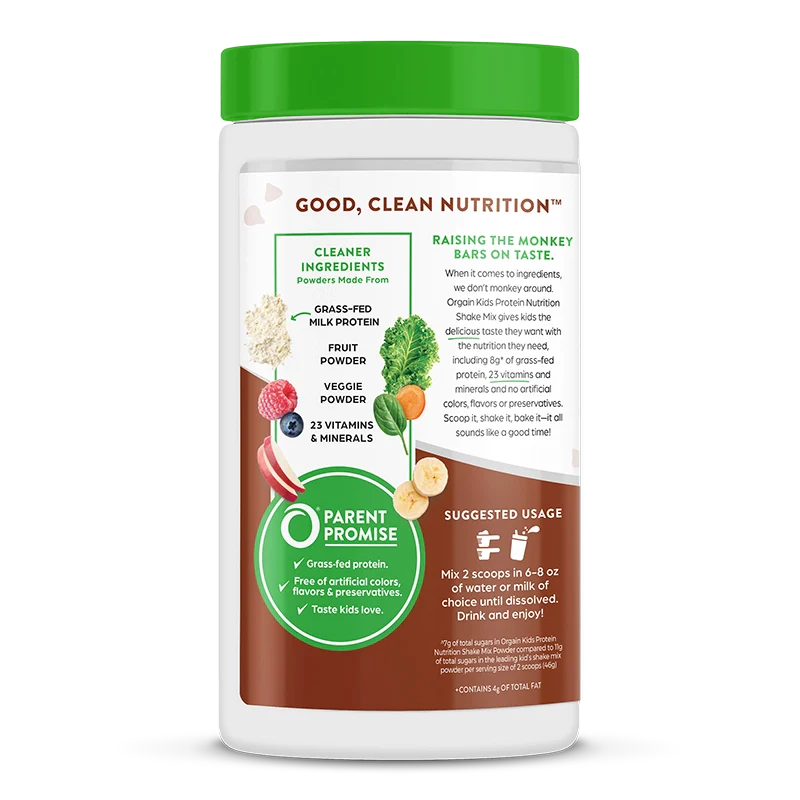 Kids Protein Nutrition Shake Mix - Chocolate Brownie - Image 3