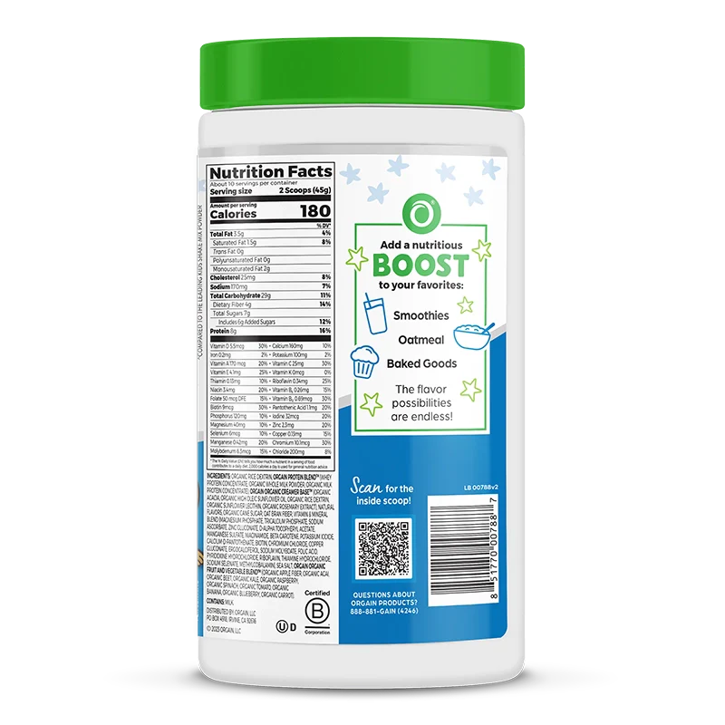 Kids Protein Nutrition Shake Mix - Vanilla Bean Ice Cream - Image 4