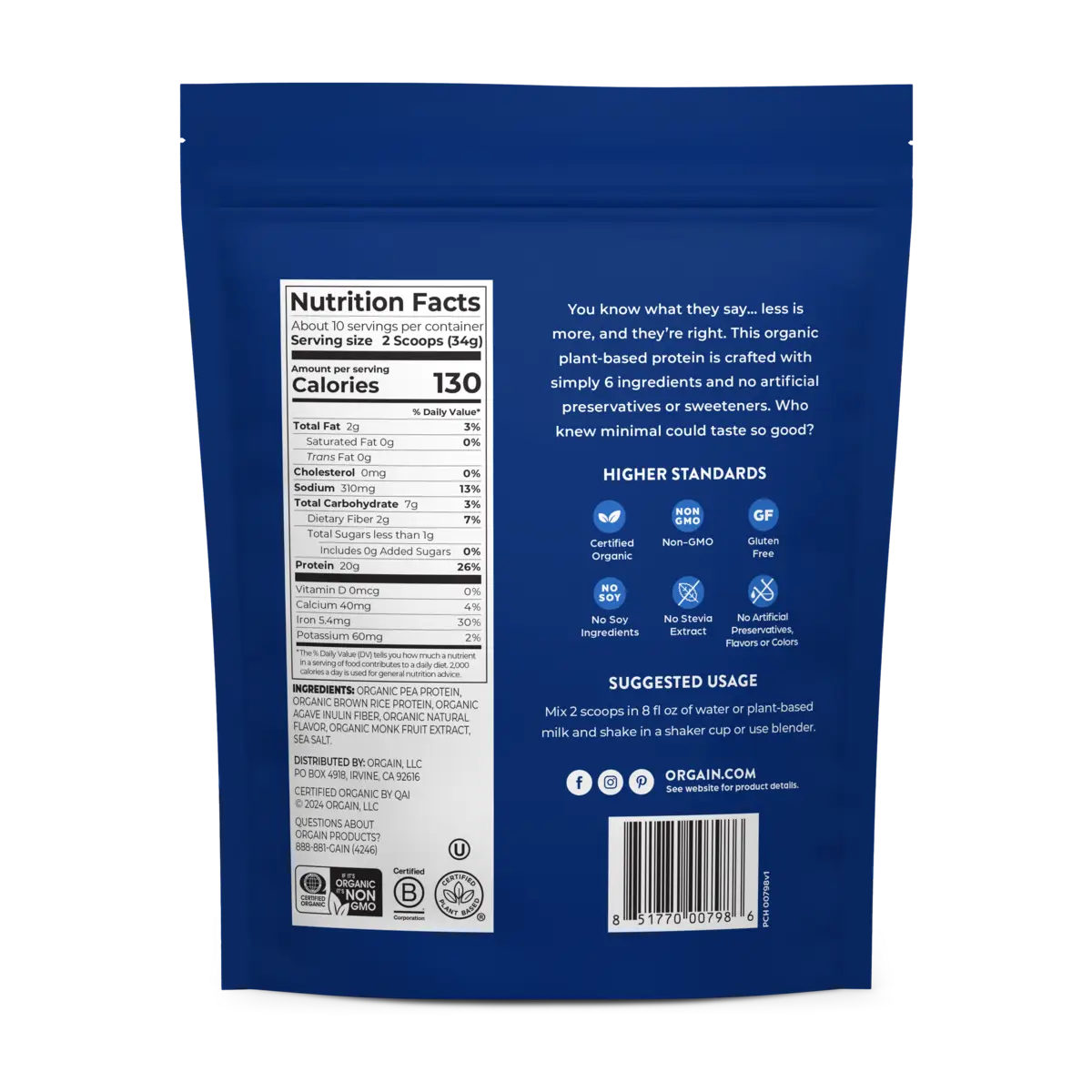 Perfect Blend Plant Protein Powder - Vanilla - Image 3