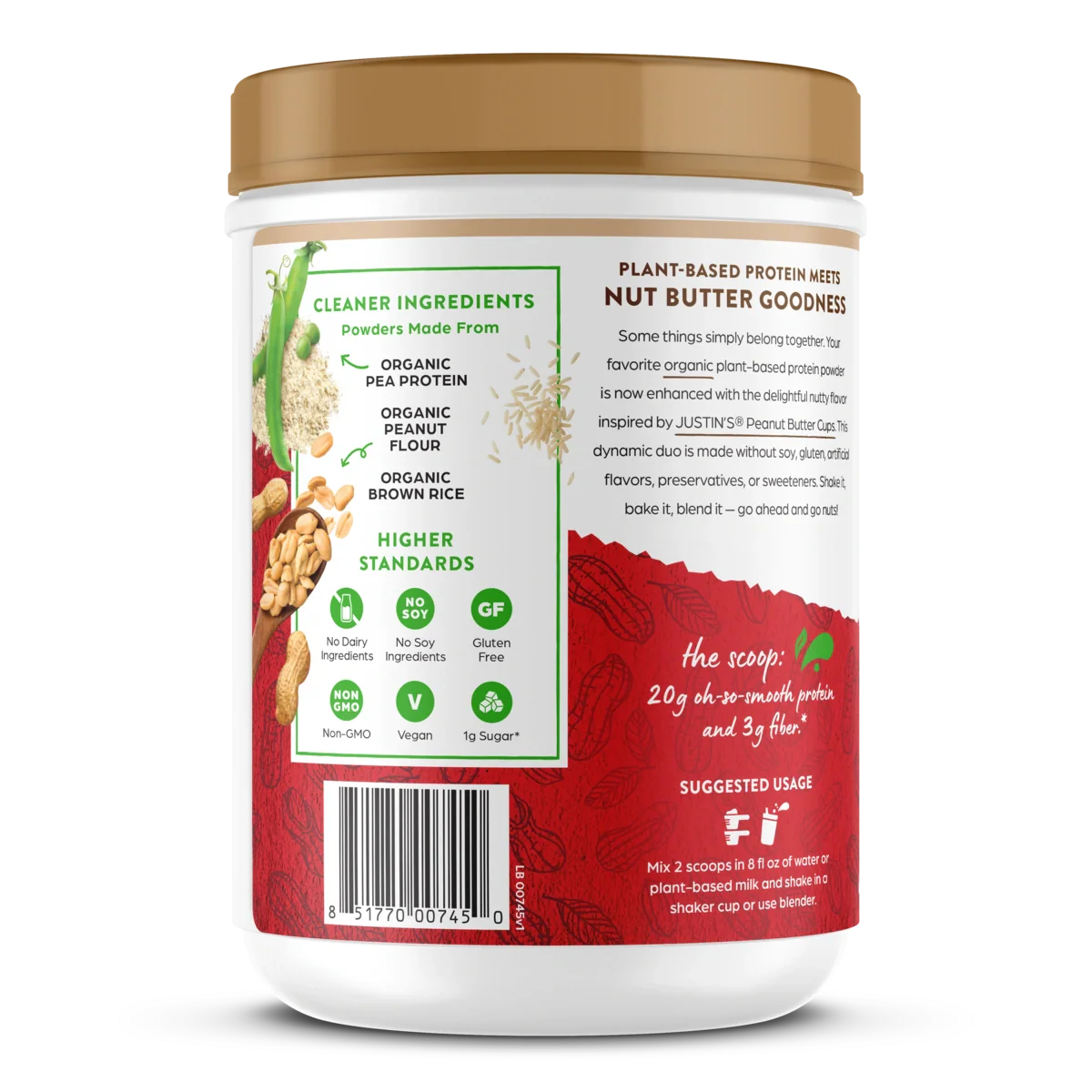 Nut Butter Protein Powder - Dark Chocolate Peanut Butter - Image 3