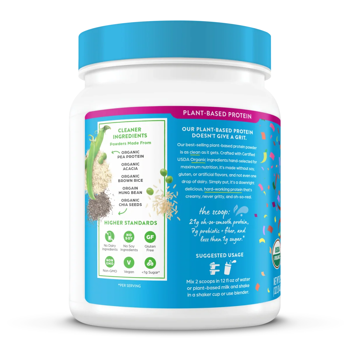 Organic Protein™ Plant Based Protein Powder - Birthday Cake - Image 3