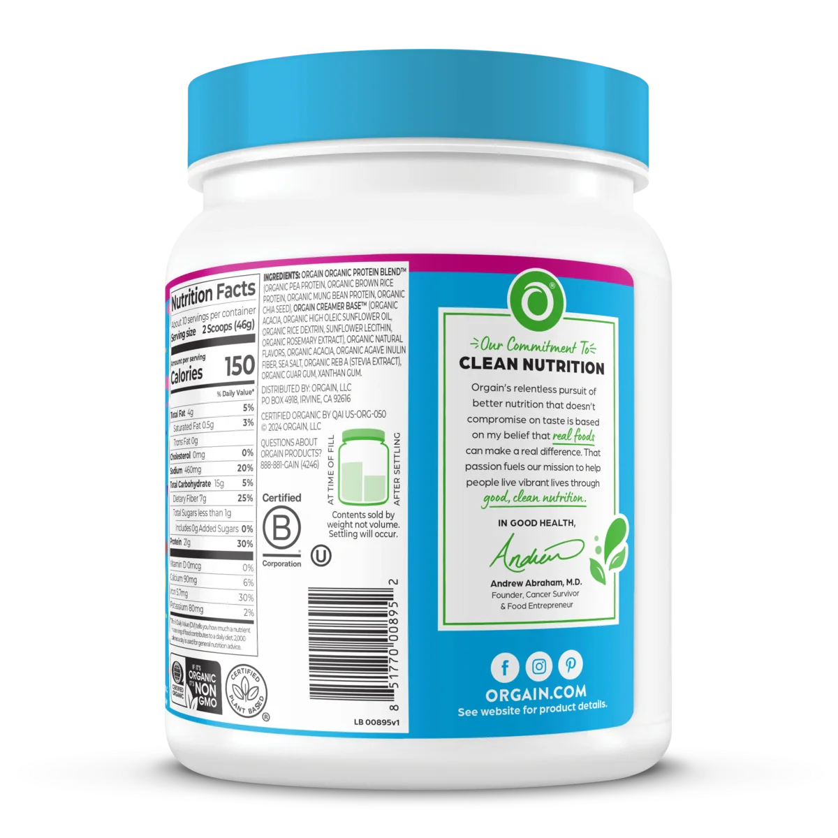 Organic Protein™ Plant Based Protein Powder - Birthday Cake - Image 4