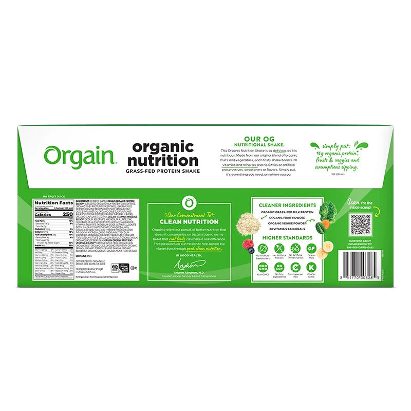 Organic Nutrition Shake - Creamy Chocolate Fudge - Image 5