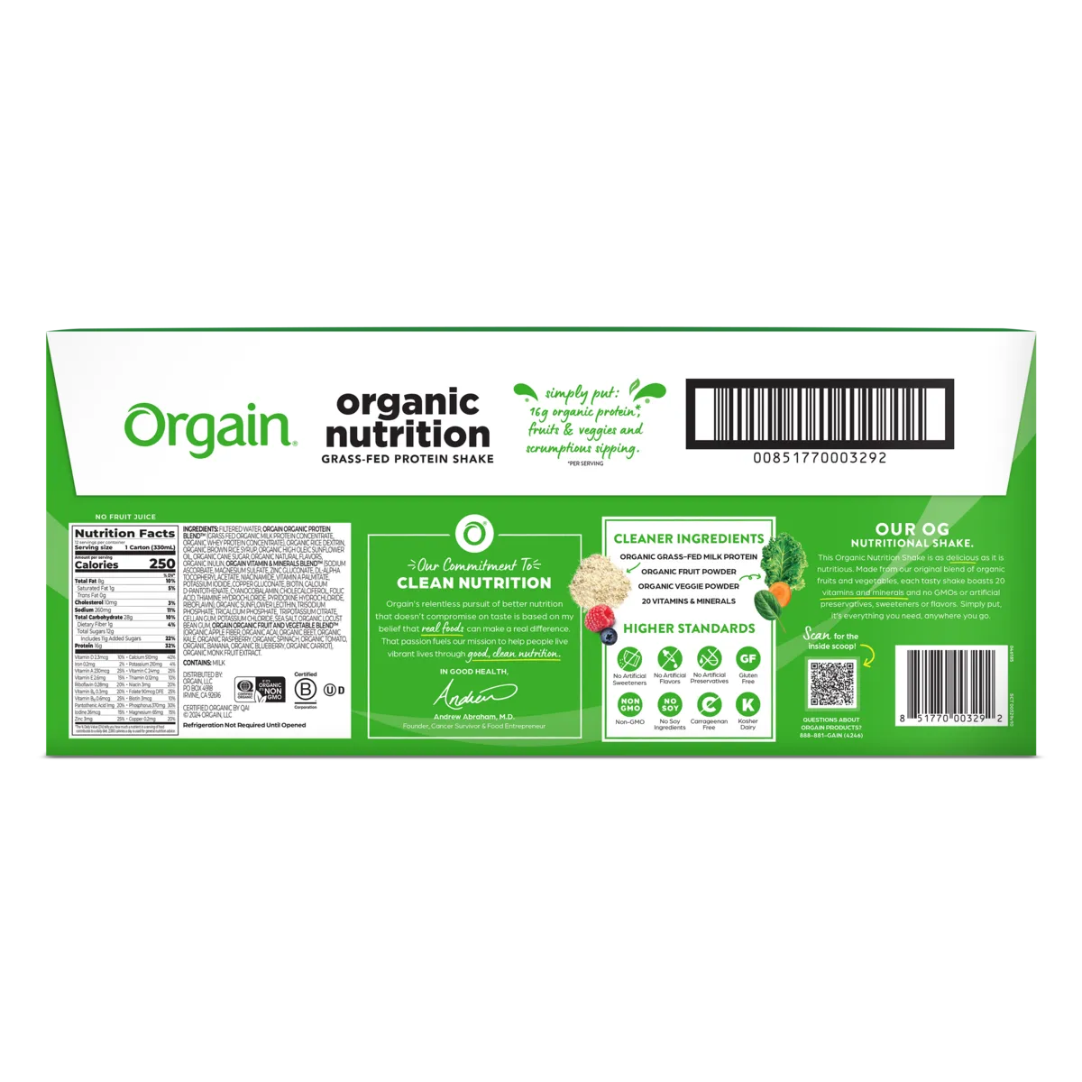 Organic Nutrition Shake - Sweet Vanilla Bean - Image 5