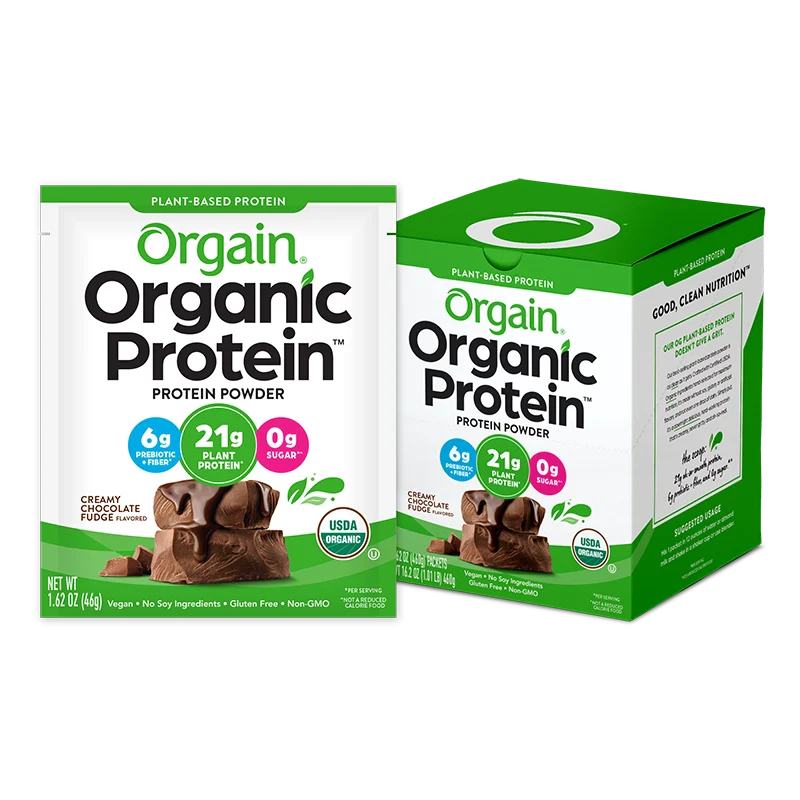 Organic Protein™ Plant Based Protein Powder - Creamy Chocolate Fudge - Image 14