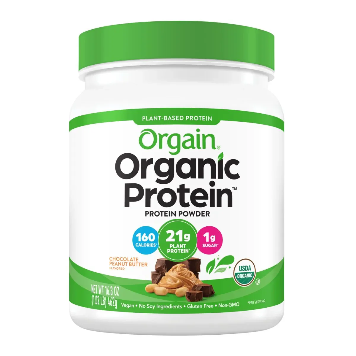 Organic Protein™ Plant Based Protein Powder - Chocolate Peanut Butter - Image 5