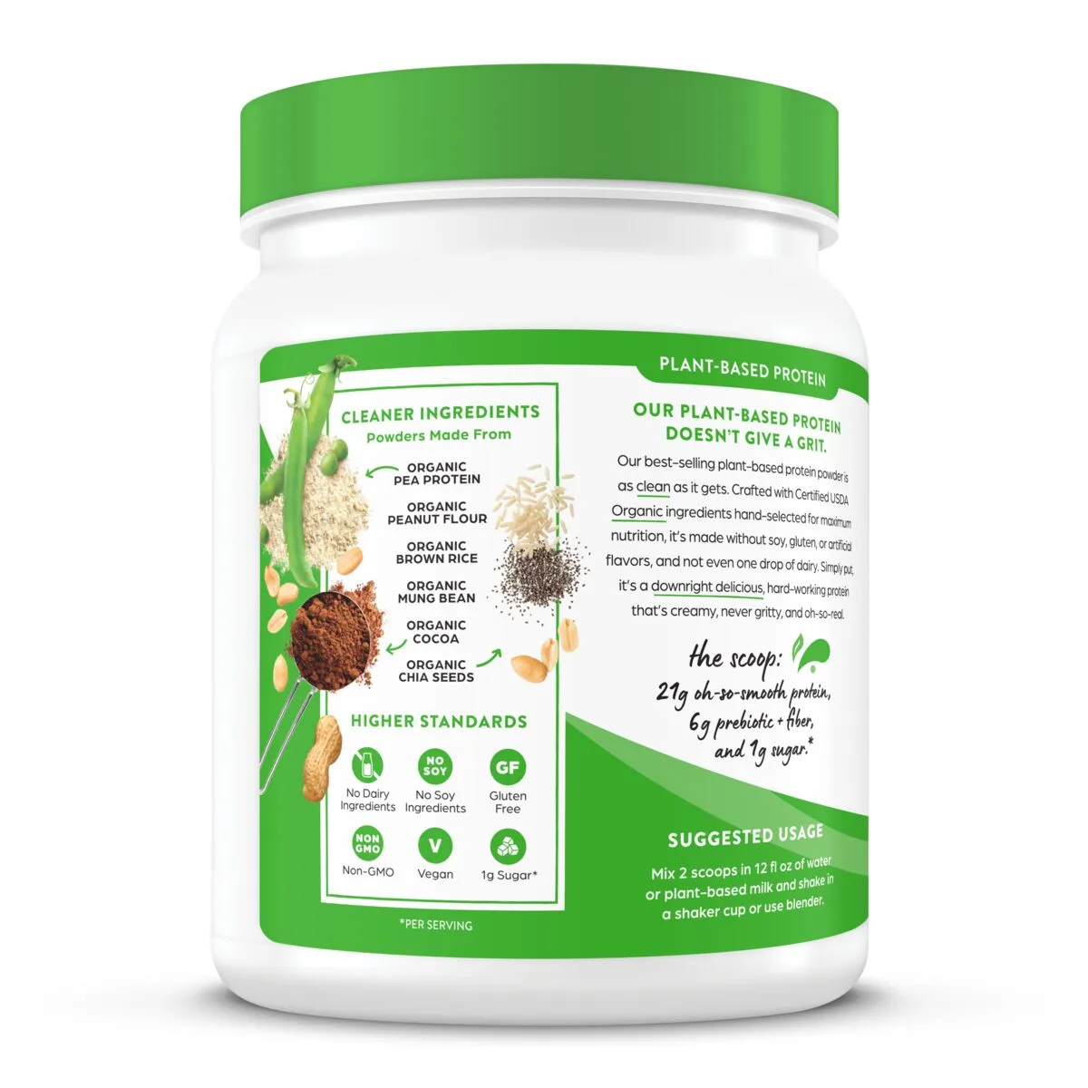 Organic Protein™ Plant Based Protein Powder - Chocolate Peanut Butter - Image 7