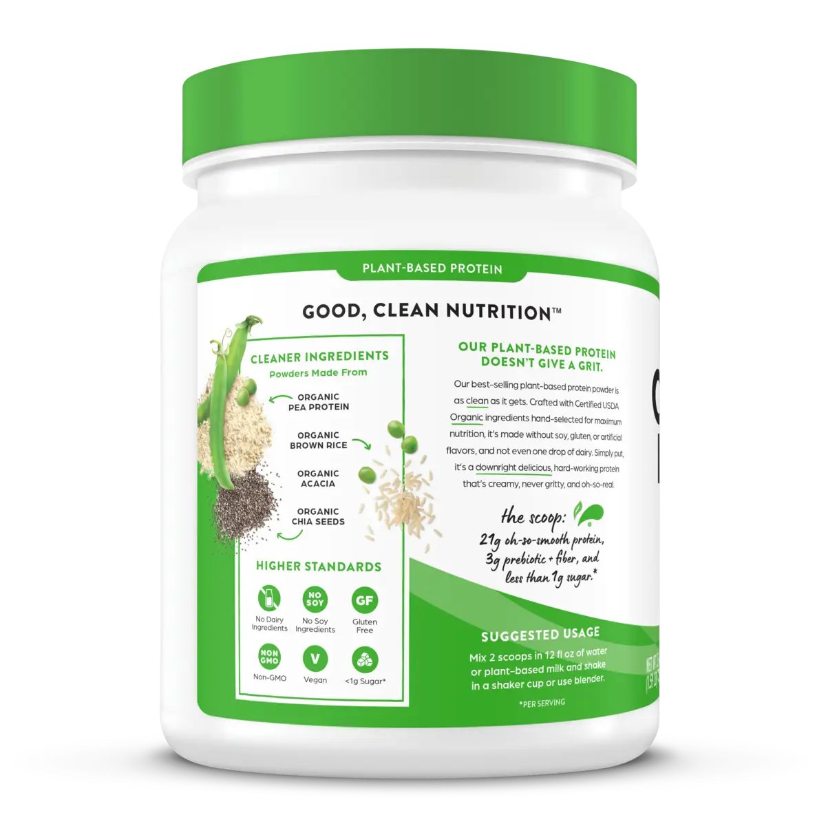Organic Protein™ Plant Based Protein Powder - Natural Unsweetened - Image 3