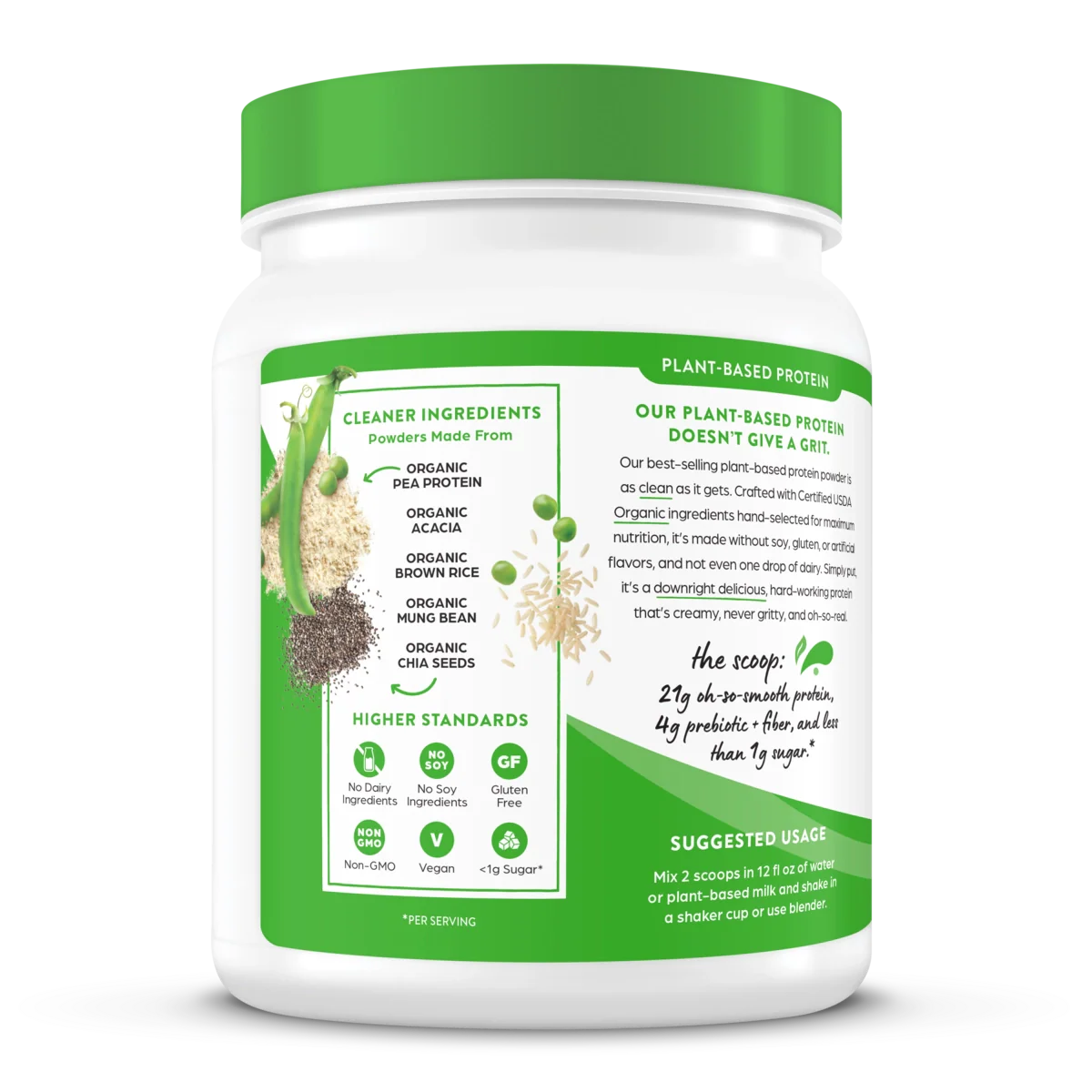 Organic Protein™ Plant Based Protein Powder - Vanilla Bean - Image 7