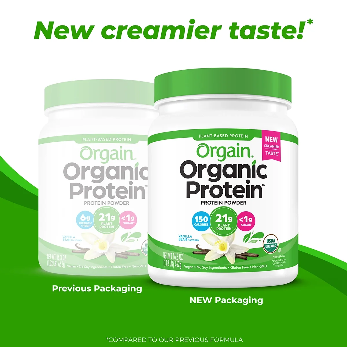 Organic Protein™ Plant Based Protein Powder - Vanilla Bean - Image 9