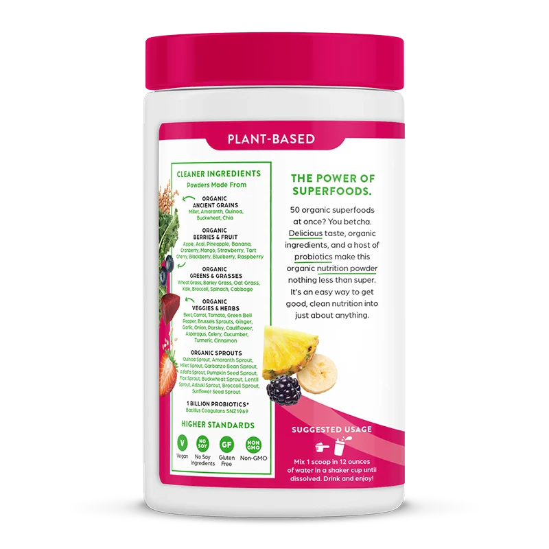 Organic Superfoods Probiotics Powder - Berry - Image 3