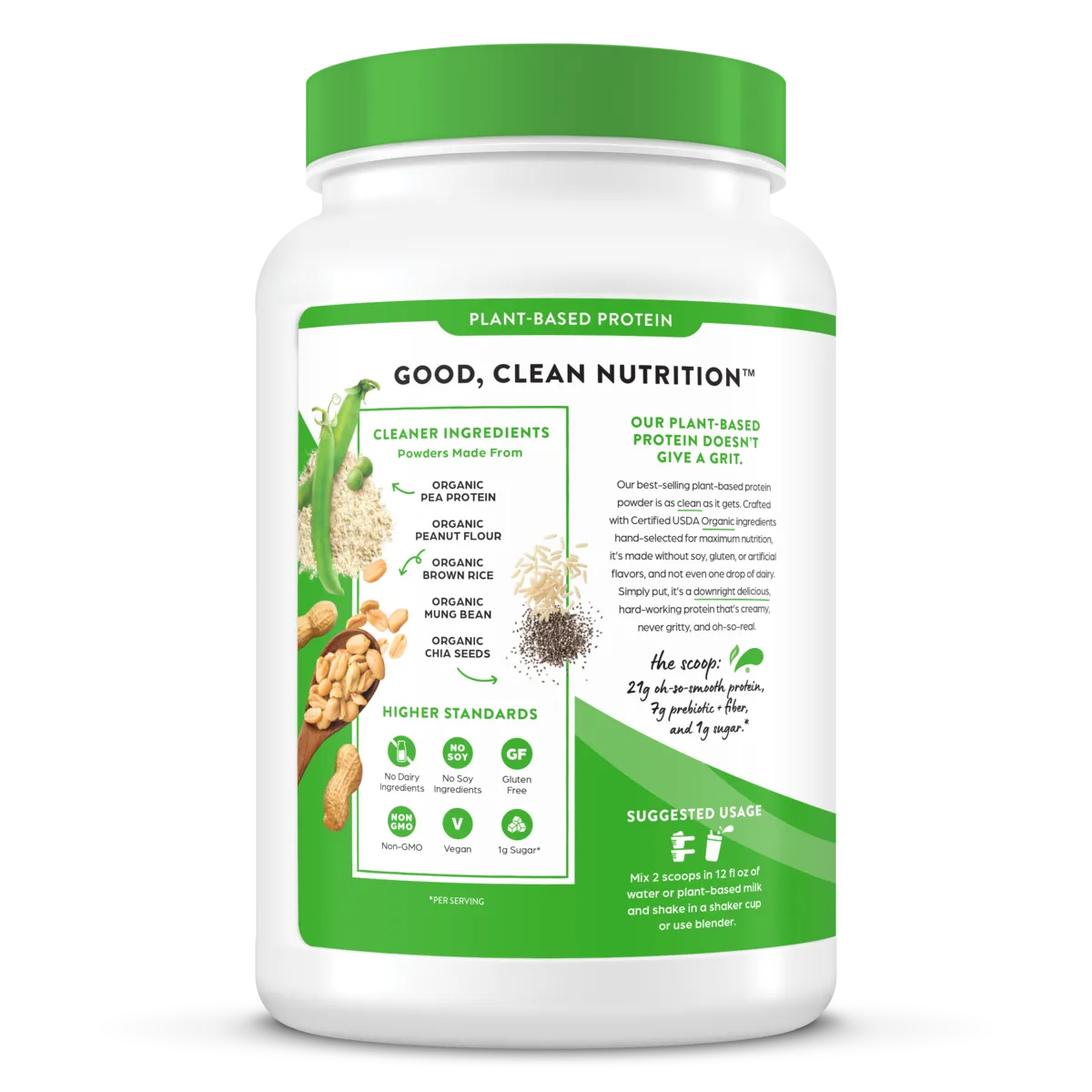 Organic Protein™ Plant Based Protein Powder - Peanut Butter - Image 3
