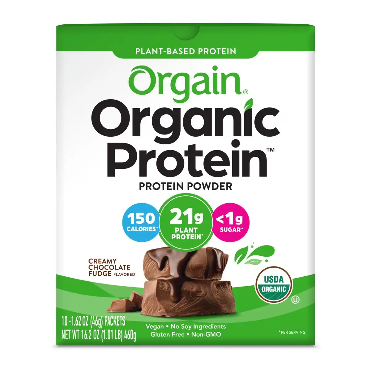 Single Serve Organic Protein™ Plant Based Protein Powder - Chocolate - Image 3