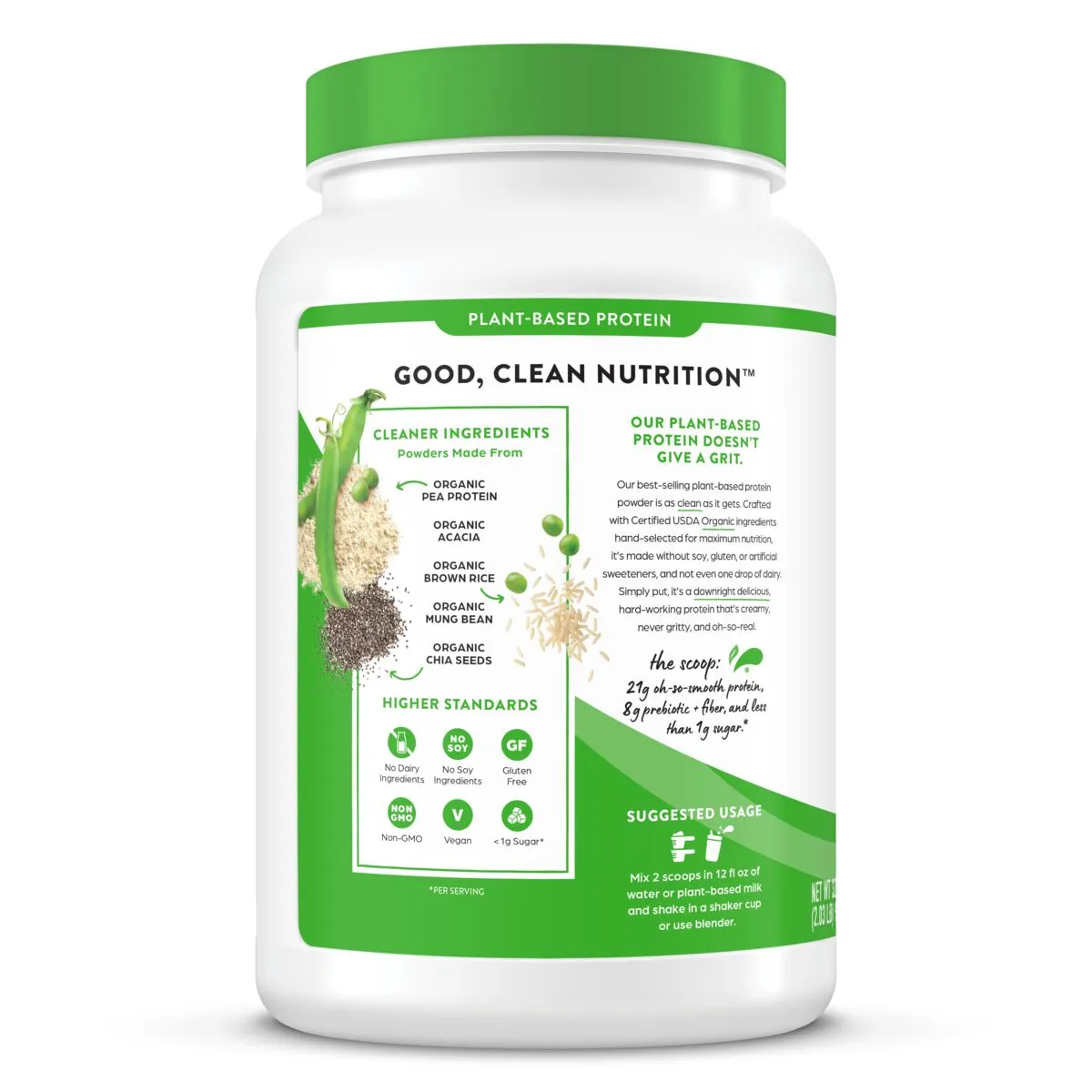 Organic Protein™ Plant Based Protein Powder - Strawberries & Cream - Image 3