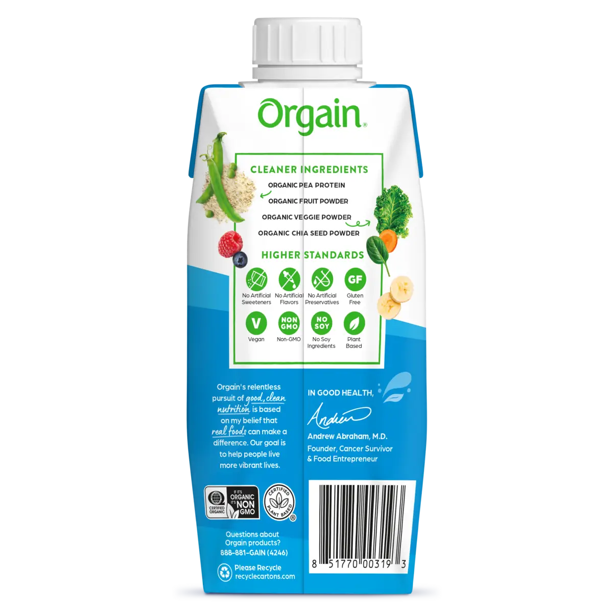 Vegan Organic Nutrition Shake - Smooth Chocolate - Image 4
