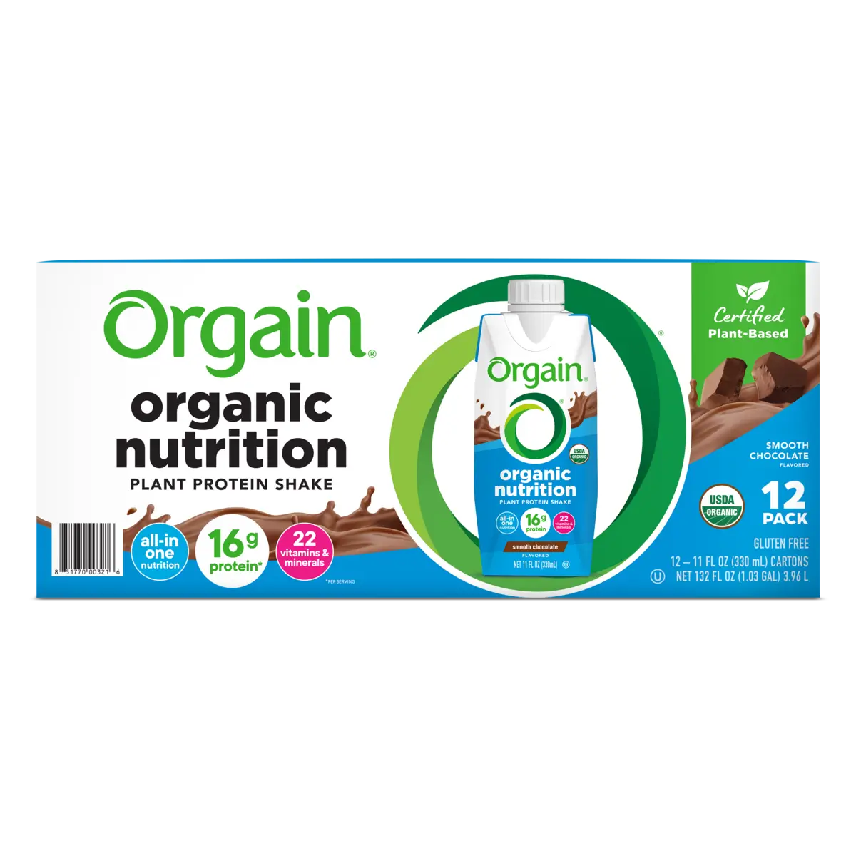 Vegan Organic Nutrition Shake - Smooth Chocolate - Image 5
