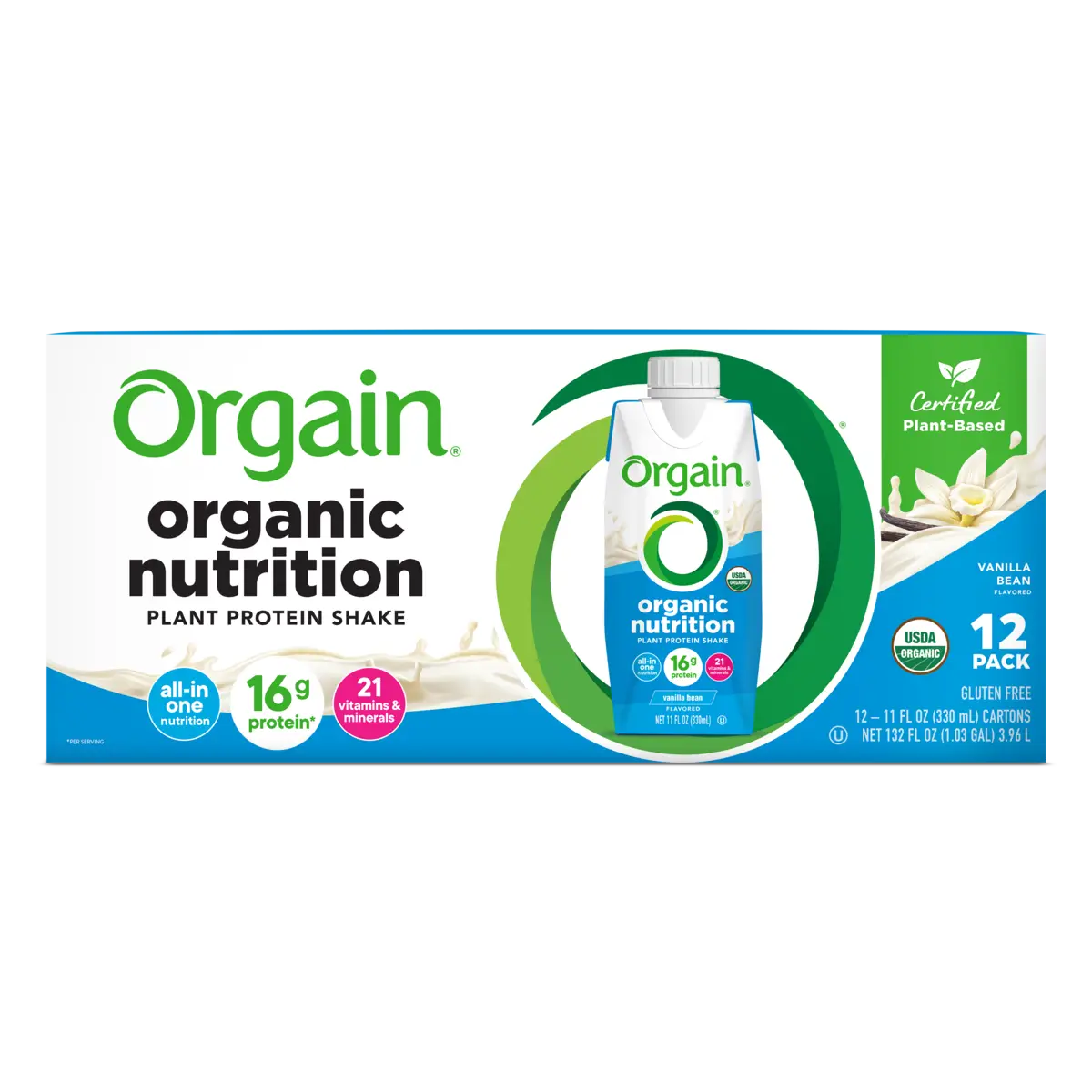 Vegan Organic Nutrition Shake - Vanilla Bean - Image 4